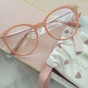 JILLIAN HARRIS X POPPY & PEONIES BLUE LIGHT GLASSES JILLY PINK